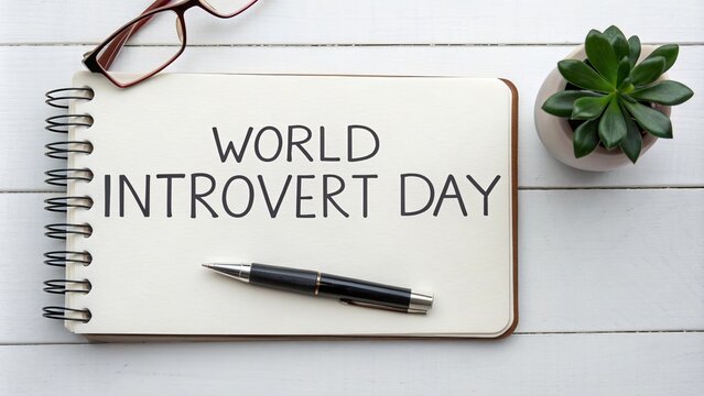 Celebrating world introvert day with journaling and relaxation