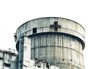 A large church building with a prominent cross on its roof