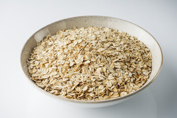 Oatmeal Breakfast Bowl Organic Granola Healthy Diet Vegetarian Nutrition Snack Protein Natural Food Grain Seed