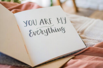 a book with the words you are my everything