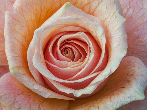 a close up of a pink rose flower