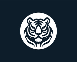 Tiger logo design vector template.