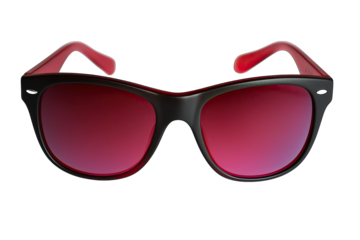 Stylish black and red sunglasses with gradient lenses for summer wear