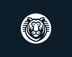 Tiger logo design vector template.