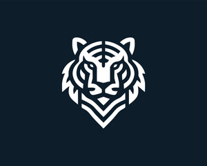 Tiger logo design vector template.