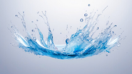 Obraz premium water splash on white background photo