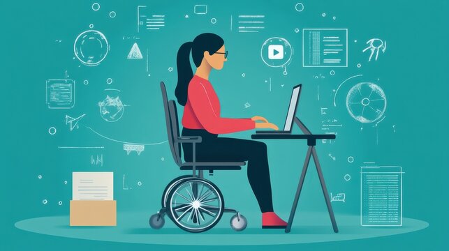 Accessible technology use promotes inclusivity for individuals with disabilities