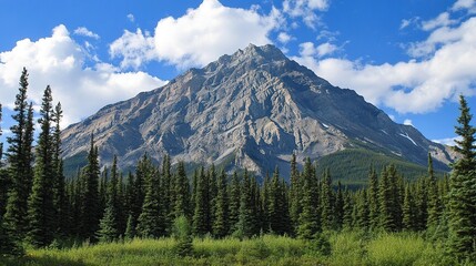 Fototapeta premium Majestic Serenity: The Timeless Beauty of Mountains