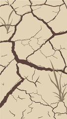 Obraz premium dry cracked ground