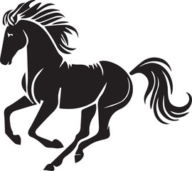 Obraz premium Horse silhouette vector EPS