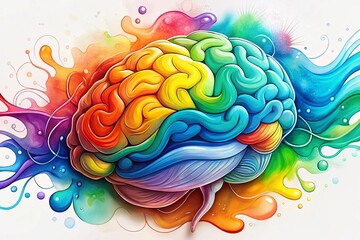 Artistic Brain Depiction Supporting Health and Creativity