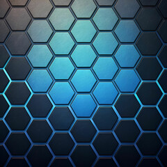 Obraz premium dark hexagonal background with gradient color