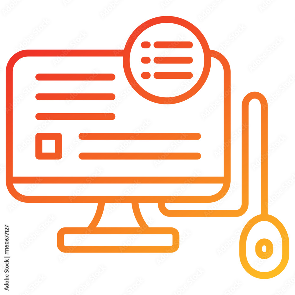 Poster monitoring icon