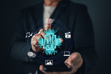 AI technology empowers users to generate innovative content across various mediums, enhancing...