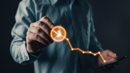 Driving success through focus and precision, this concept represents targeting growth and achieving business goals using technology and innovation as key enablers in a competitive environment.