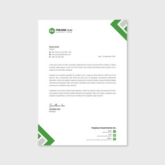 Creative modern Letterhead design template