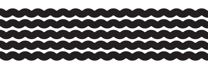 Seamless zig zag pattern in black and white. Seamless zig zag line texture. Vector zigzag lines and waves, wavy pattern.