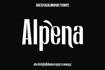 Fototapeta premium Display alphabet font vector design suitable for headline, poster, logo, magazine and many more