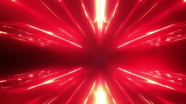 4K Square Gradient Trailer: Fiery Red and Peach Light in High-Energy Motion