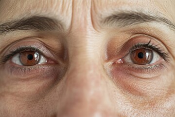 Close-up view of a human eye showcasing intricate details and vibrant colors during natural light