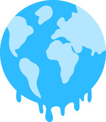 Melting globe