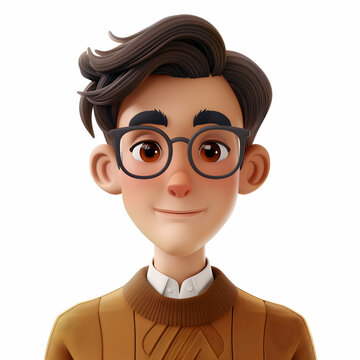 Young man with glasses and stylish outfit smiling for camera