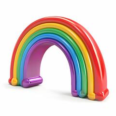 Fototapeta premium Colorful Toy Rainbow Arch for Children's Playroom Decoration