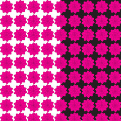 Vector illustration background flower pattern design template.