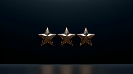 Triple Bronze Stars, Excellence Achieved, Quality Guaranteed, Service Exceeded Expectations