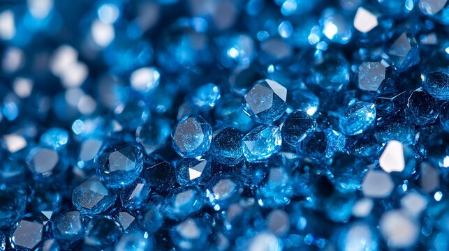 Blue gemstones.