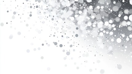 Abstract silver and white bokeh background.