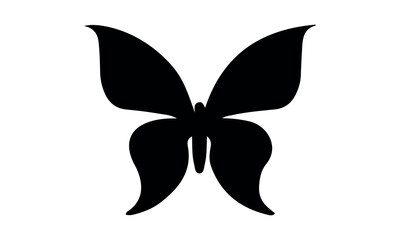 Butterfly Vector  silhouette black set isolated on transparent background Abstract modern seamless pattern of monarch butterfly contours on white background for decoration design  Closeup design eleme