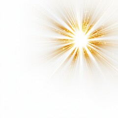 Obraz premium A radiant burst of light emanating from a central point, creating a bright and ethereal atmosphere against a soft white background.