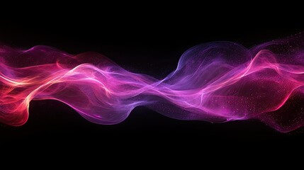 Abstract Pink and Purple Energy Wave