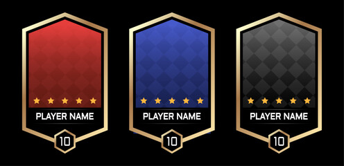 player avatar borders with attractive color combinations for soccer, basketball, hockey, volleyball and other players