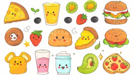 Cute Breakfast Characters: Fun Food Faces for Playful Designs