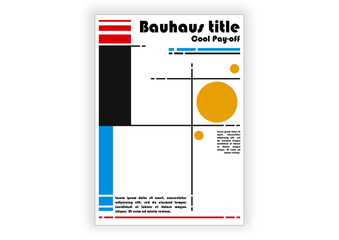 Bauhaus poster/cover template 