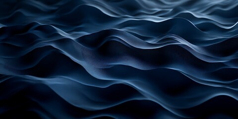 Fototapeta premium Abstract dark blue wavy background.