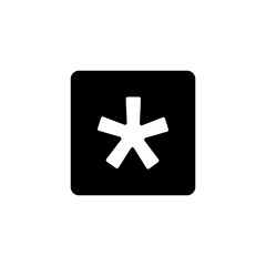 Fototapeta premium Asterisk Emoji 