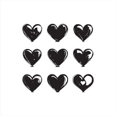 tree with heart shape Love icon 