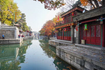 Scenery of Suzhou River in Summer Palace of Beijing.