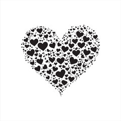tree with heart shape Love icon 