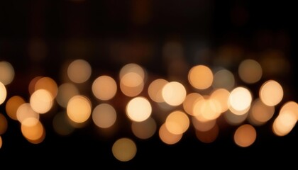 Fototapeta premium Golden Lights Bokeh Abstract Background