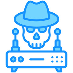 Fototapeta premium Wireless Hacking Icon