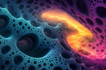 abstract blue background with circles