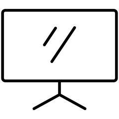 Lcd line icon style
