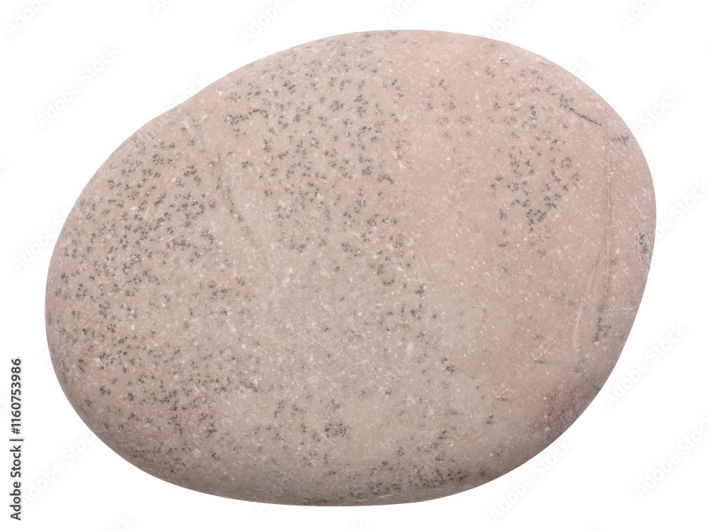 Poster a pebbles rock with a rough surface isolated on white background