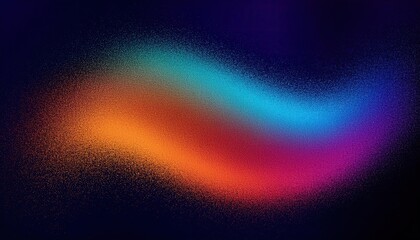 Fototapeta premium Abstract Colorful Swirl: A vibrant digital art piece featuring a dynamic swirl of orange, teal, and purple hues against a dark background.