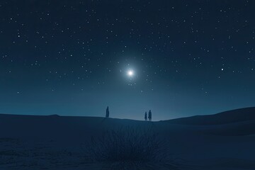 Fototapeta premium the moon and stars
