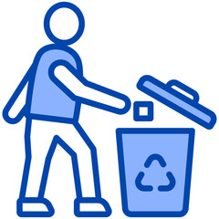 Throwing Trash Icon